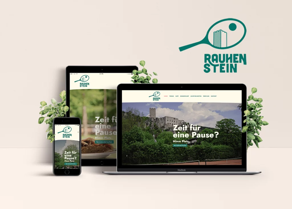 Brand & Webdesign für Tennisanlage Rauhenstein