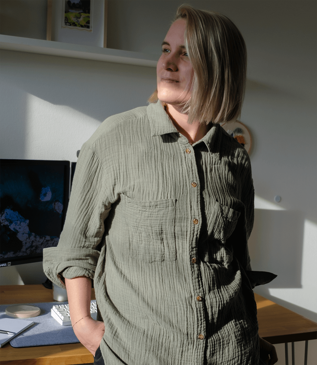 Lisa schaut zuversichtlich in die Ferne