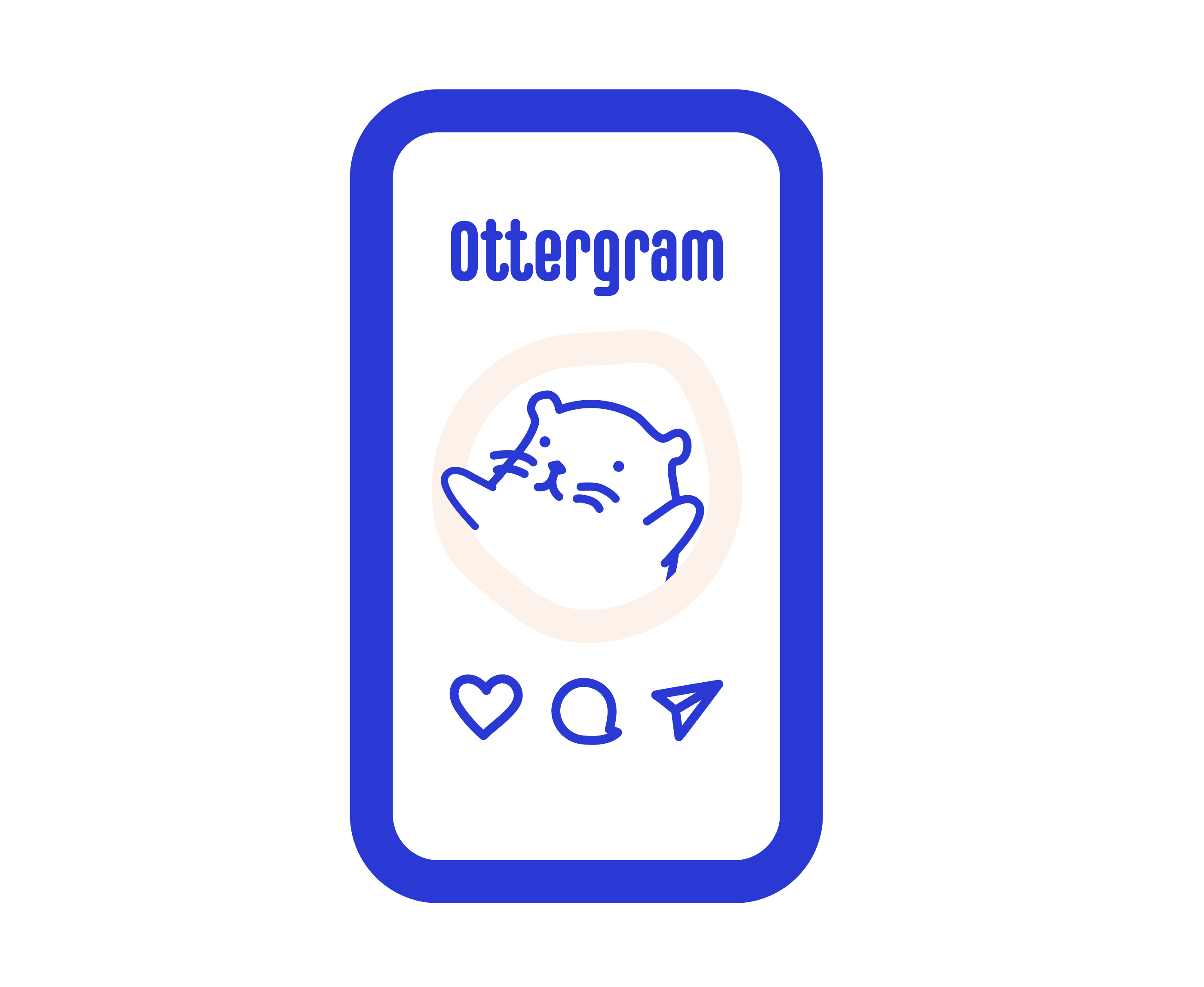 Illustration von Otter-Logo auf Ottergram